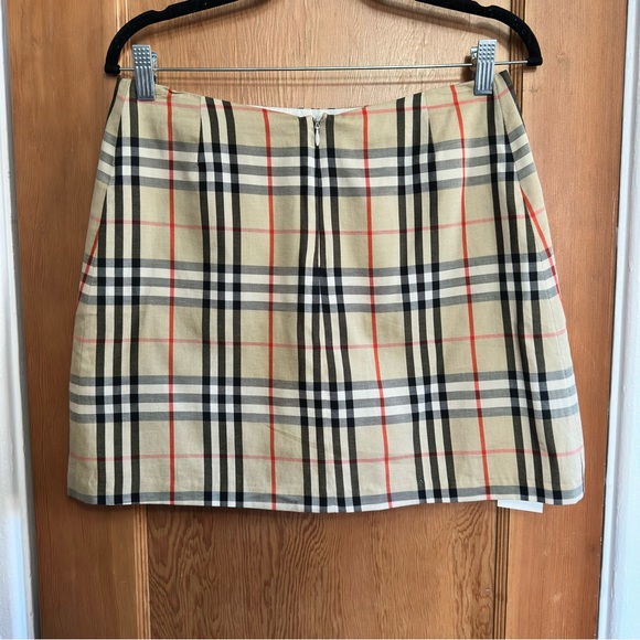 VTG vintage 90’s burberry nova check plaid mini skirt - Picture 3 of 8